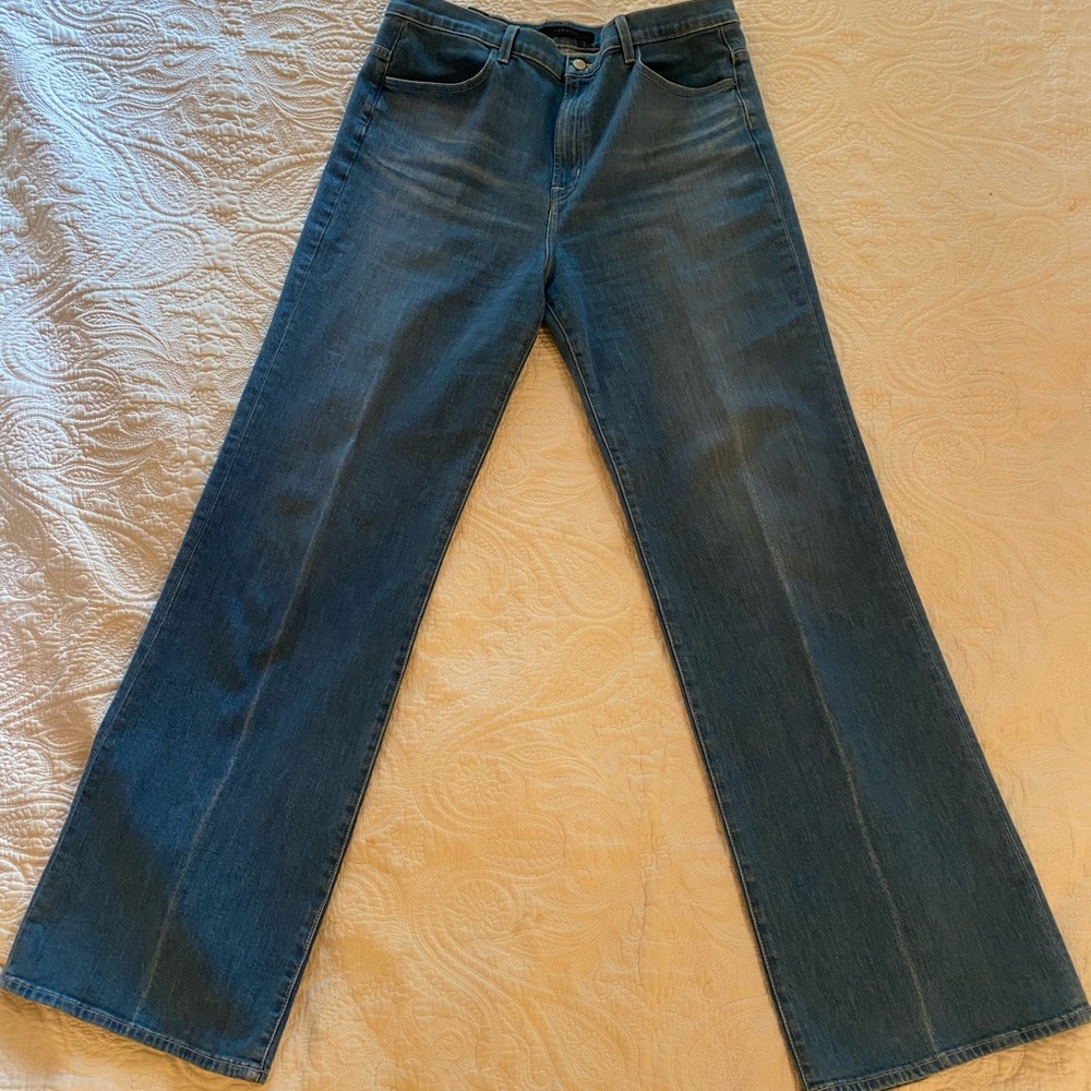 JBrand hi-rise wide leg jeans